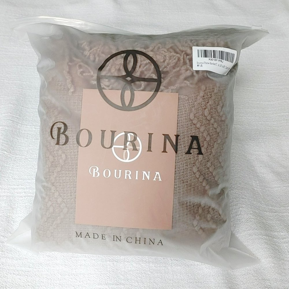 Bourina Knitted Throw Blanket, 50" x 60"